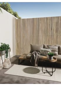 benuta Basic Bieżnik ogrodowy Iowa kremowy 80x250 cm0000 Polipropylen Jednolity