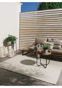 benuta Basic Dywan ogrodowy Iowa kremowy 195x195 cm0000 Polipropylen Jednolity