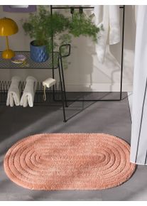 benuta POP Dywanik łazienkowy Nia pomarańczowy 50x80 cm0000 Bawełna Geometryczny,Jednolity