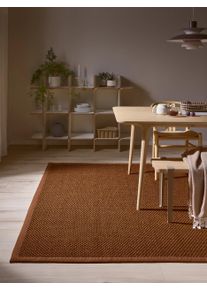 benuta pure Dywan z sizalu Greta jasnobrązowy 120x180 cm0000 Sisal Obramowanie,Jednolity