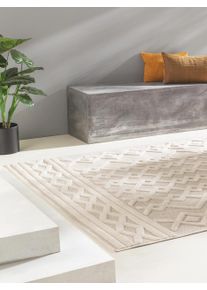 benuta Nest Dywan ogrodowy Bonte kremowy 200x290 cm Polipropylen Geometryczny