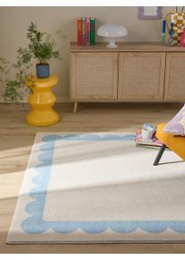 benuta POP Pranie Frame niebieski 160x230 cm0000 Poliester Obramowanie