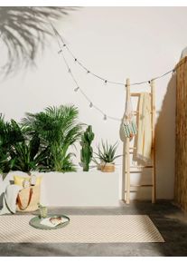 benuta POP Bieżnik ogrodowy Taissa kremowo-beżowy 77x240 cm0000 Polipropylen Geometryczny