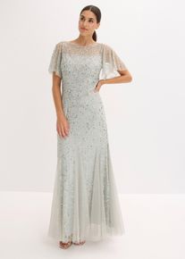 Abendkleid, blau, Gr&ouml;&szlig;e 50, bonprix