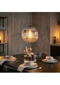 hofstein Ripoll Pendellampa, kullampa, Pendelbelysning Klart, R&ouml;kf&auml;rger, 1-ljusk&auml;llor