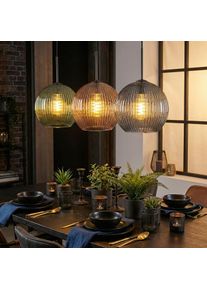 hofstein Koyoto Pendellampa, kullampa, Pendelbelysning Bl&aring;, Gr&ouml;n, R&ouml;d, 3-ljusk&auml;llor