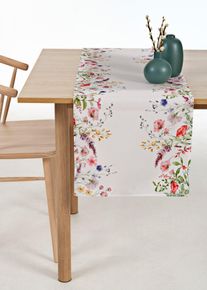 Tischl&auml;ufer mit Blumen Druck, bunt, Gr&ouml;&szlig;e 30x180 cm, bonprix