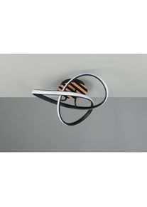 OTTO home LED Deckenleuchte &raquo;Ullii, Deckenlampe warmwei&szlig; 3000K 15W, Print Holzoptik Streifen&laquo; LED-Board 1 Stk. Warmwei&szlig; als Wandleuchte oder 