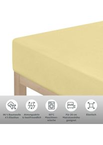 OTTO home Spannbettlaken &raquo;Cremona, in PREMIUM Qualit&auml;t aus 96% Baumwolle & 4% Elasthan&laquo; Gr&ouml;&szlig;e ab 90x200 cm, in 145g/m&sup2; sowie 180 g/m&sup2; erh&auml;ltlich