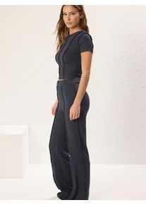 Trendyol Nohavicov&yacute; kost&yacute;m Ženy antracitov&aacute; 34