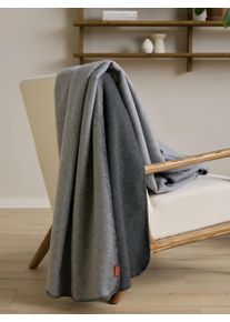 Couverture Mona Gris 140x200 cm - Tapis poil court design moderne pour salon