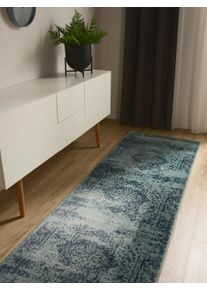 benuta Basic Teppe Suki Turkoois 80x240 cm Turkis Vintage