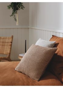 benuta pure Putetrekk Amalia Lichtbruin 45x45 cm0000 Lysebrun Enfarget,Strukturblanding