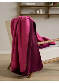 Couverture Mona Mauve 140x200 cm - Tapis poil court design moderne pour salon