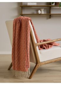 Couverture Liana Rouge 130x180 cm - Tapis poil court design moderne pour salon