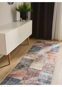 benuta Basic George Veelkleurig 80x240 cm Loper - Moderne Vintage Vloerkleden