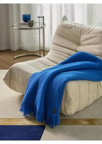 Couverture Otis Bleu 130x180 cm - Tapis poil court design moderne pour salon