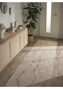 benuta nest Inne- og utend&oslash;rs l&oslash;per Bronco Cr&egrave;me 80x250 cm Krem Geometrisk