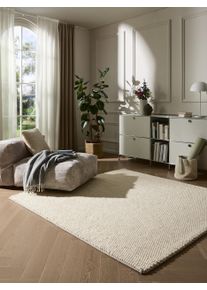 benuta pure Ullteppe Beads Cr&egrave;me 200x200 cm0000 Krem Enfarget