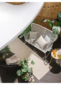 benuta nest Inne- og utend&oslash;rs l&oslash;per Bronco Cr&egrave;me 80x250 cm Krem Geometrisk