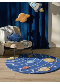 Lytte Teppe til barn Alex Flerfarget/bl&aring; &oslash; 120 cm rund Stjerner,Motiver for barn