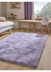 Lytte Tapis pour enfants lavable Dave Mauve 15x15 cm &Eacute;chantillon - Tapis pour chambre d'enfants/b&eacute;b&eacute;
