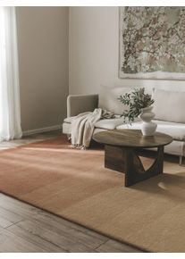 benuta pure Ullteppe Dawn Terracotta 120x170 cm0000 Terrakotta Abstrakt