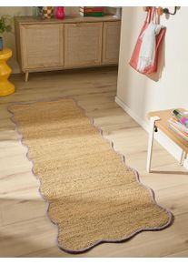 Tapis poil ras en jute Mambo Mauve 70x200 cm0000 - Tapis poil court design moderne pour salon