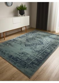 benuta Basic Teppe Suki Turkoois 60x120 cm Turkis Vintage