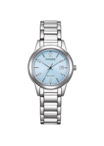Citizen Solaruhr Armbanduhr, Damenuhr, Edelstahlarmband, Datum