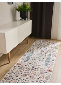 benuta Basic Couloir George Multicouleur 80x240 cm0000 - Tapis poil ras / effet us&eacute;