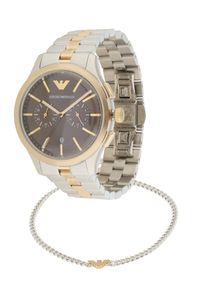 Emporio Armani M&auml;n Analog klocka guld / svart / silver Storlek One Size