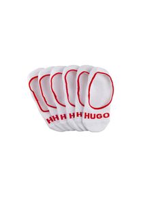 HUGO Underwear F&uuml;&szlig;linge &raquo;3P SL PLUSH LOGO CC&laquo; Packung, 3er, 3 Stk. tlg. mit kontrastfarbenem HUGO-Schriftzug wei&szlig;, Gr&ouml;&szlig;e 45-46