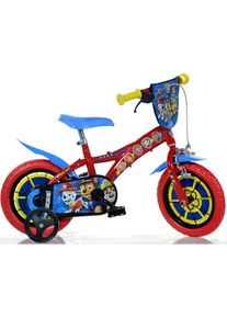 DINO BIKES Kinderfahrrad &raquo;12" Paw Patrol stabiler Stahl-Rahmen, St&uuml;tzr&auml;der, kindgerecht&laquo; 1 Gang mit St&uuml;tzr&auml;dern und Frontschild