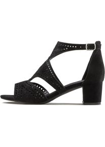 Lascana Dames Sandalen met riempjes in zwart ,maat 35, Witt, 100% Textiel