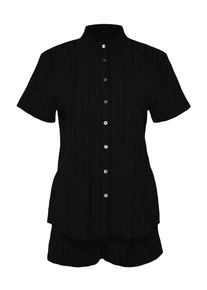 Trendyol Nohavicov&yacute; kost&yacute;m Ženy čierna 40