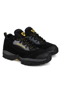 Ankleboots DC Shoes "Recon", Herren, Gr. 14(48), schwarz, gelb, Obermaterial:72.24% Leder, 19.15% Synthetikmaterial, 8.61% Microfaser;, Schuhe Ankleboots