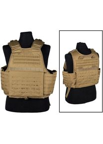 Mil-Tec Laser Cut Carrier, gilet , colore: Beige (Coyote) , dimensione: Taglia unica