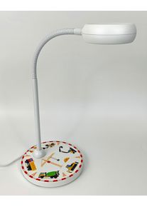 Niermann Nachttischlampe "Tischleuchte Baustelle, Kinderlampe", bunt (multi color), 1, 1 Stk., Leuchten, Hochwertige Tisch-Leseleuchte, Kinderzimmer, Nachttischlampe