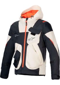 Alpinestars Mogress Air, textile jacket , color: Black/Beige/Neon-Orange , size: 3XL