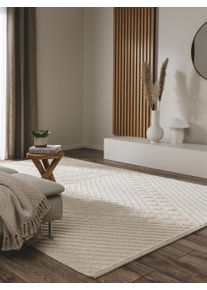 benuta pure Matto Jasper Kerma 80x150 cm Kerma Geometrinen,Ornament,Yksiv&auml;rinen