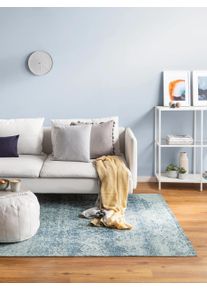 benuta POP Lankakudottu matto Tosca Sininen 75x165 cm Sininen Vintage