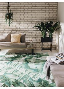 benuta nest Sis&auml;- ja ulkomatto Artis Vihre&auml; 80x165 cm Vihre&auml; Kukallinen