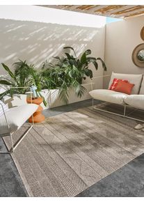 benuta nest Sis&auml;- ja ulkomatto Naoto Beige 80x150 cm Beige Geometrinen