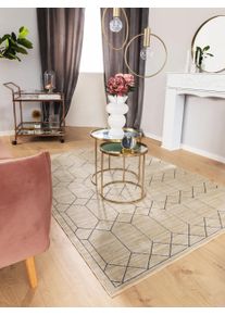 benuta Basic Matto Daisy Kerma 66x110 cm Kerma Geometrinen