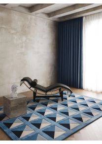benuta Finest Matto Sid Sininen 160x230 cm Sininen Geometrinen,Rakennemix