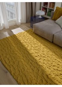 benuta POP Tekoturkismatto Immy Keltainen 60x120 cm Keltainen El&auml;inaiheet