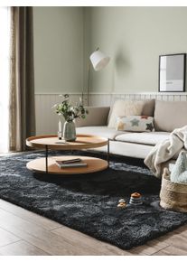 benuta nest P&ouml;rr&ouml;matto Cloudy Antrasiitti 80x150 cm Antrasiitti Yksiv&auml;rinen