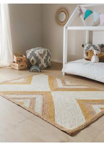 Lytte Lastenmatto Frieda Keltainen 80x120 cm Keltainen Geometrinen