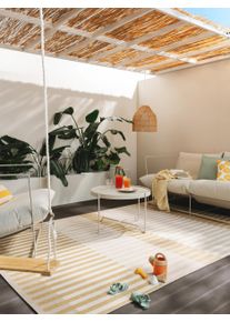 benuta nest Sis&auml;- ja ulkomatto Vega Beige/Keltainen 80x150 cm Beige/Keltainen Geometrinen,Raitoja